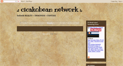 Desktop Screenshot of cicakobean.blogspot.com