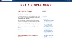 Desktop Screenshot of notsimplenews.blogspot.com