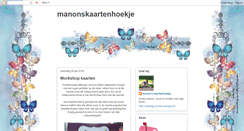 Desktop Screenshot of manonskaartenhoekje.blogspot.com