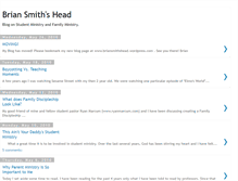 Tablet Screenshot of briansmithshead.blogspot.com
