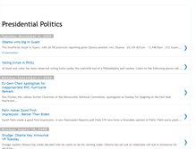 Tablet Screenshot of presidentialpolitic.blogspot.com