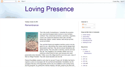 Desktop Screenshot of lovingpresence.blogspot.com