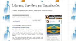 Desktop Screenshot of liderancaservidoranasorganizacoes.blogspot.com