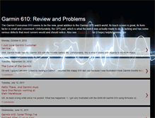 Tablet Screenshot of garmin610problems.blogspot.com