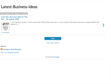 Tablet Screenshot of latest-business-ideas.blogspot.com