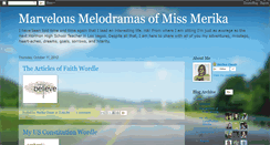 Desktop Screenshot of melodramaticmerika.blogspot.com