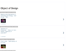 Tablet Screenshot of objectofdesign.blogspot.com
