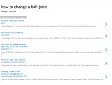 Tablet Screenshot of howtochangeaballjoint.blogspot.com