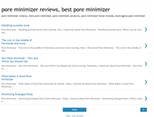 Tablet Screenshot of poreminimizerreviews.blogspot.com