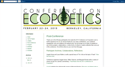 Desktop Screenshot of ecopoeticsconference.blogspot.com