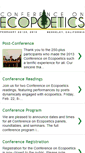 Mobile Screenshot of ecopoeticsconference.blogspot.com