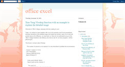 Desktop Screenshot of ms-office-excel.blogspot.com