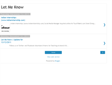 Tablet Screenshot of 123letmeknow.blogspot.com