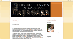 Desktop Screenshot of deserthavenanimalrefuge.blogspot.com