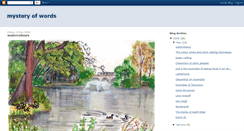 Desktop Screenshot of mysteryofwords.blogspot.com