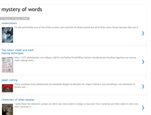 Tablet Screenshot of mysteryofwords.blogspot.com