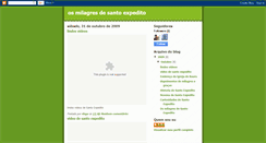 Desktop Screenshot of osmilagresdesantoexpedito.blogspot.com