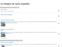 Tablet Screenshot of osmilagresdesantoexpedito.blogspot.com