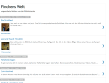 Tablet Screenshot of finchenswelt.blogspot.com