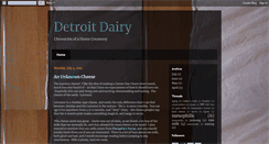 Desktop Screenshot of detroitdairy.blogspot.com