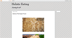 Desktop Screenshot of holisticeating.blogspot.com