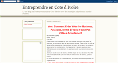 Desktop Screenshot of entreprendre-ivoire.blogspot.com