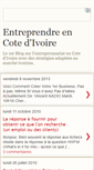 Mobile Screenshot of entreprendre-ivoire.blogspot.com