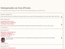 Tablet Screenshot of entreprendre-ivoire.blogspot.com