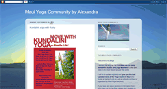 Desktop Screenshot of maui-yoga.blogspot.com