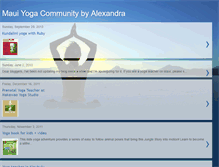 Tablet Screenshot of maui-yoga.blogspot.com