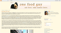 Desktop Screenshot of onefoodguy.blogspot.com