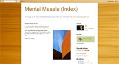 Desktop Screenshot of mentalmasala.blogspot.com