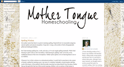 Desktop Screenshot of mothertonguehomeschooling.blogspot.com