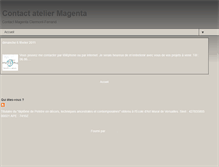 Tablet Screenshot of contact-atelier-magenta.blogspot.com