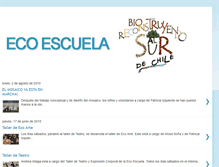 Tablet Screenshot of eco-escuelabioreconstruyendoalsur.blogspot.com