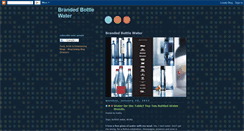 Desktop Screenshot of brandedbottlewater.blogspot.com