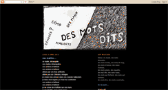 Desktop Screenshot of desmotsdits.blogspot.com