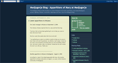 Desktop Screenshot of medjugorjeblog.blogspot.com