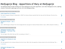 Tablet Screenshot of medjugorjeblog.blogspot.com