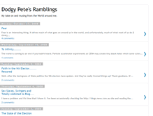 Tablet Screenshot of dodgypetesramblings.blogspot.com