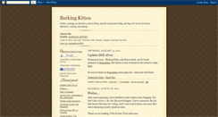 Desktop Screenshot of barkingkitten.blogspot.com