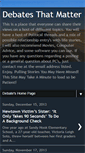 Mobile Screenshot of debatesthatmatter.blogspot.com