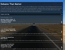 Tablet Screenshot of debatesthatmatter.blogspot.com