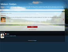 Tablet Screenshot of molsonthegolden.blogspot.com