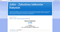 Desktop Screenshot of jotbe-bialystok.blogspot.com