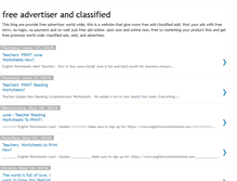 Tablet Screenshot of free-advertiser-classified.blogspot.com