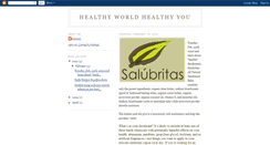 Desktop Screenshot of healthyworldhealthyyou.blogspot.com