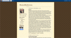Desktop Screenshot of musicalknitter123.blogspot.com