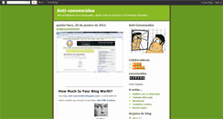 Desktop Screenshot of anti-convencidos.blogspot.com