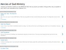 Tablet Screenshot of merciesofgodministry.blogspot.com